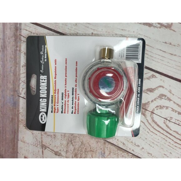 King Kooker Model #00502 High Pressure Adjustable Regulator Type 1 Connection - Picture 3 of 11